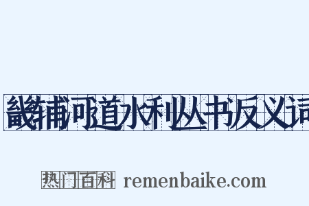 畿辅河道水利丛书反义词是什么意思的图片